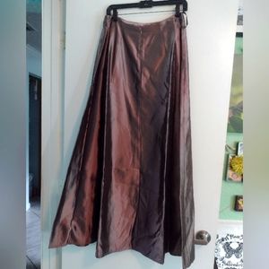 Pink Metallic Floor Length Skirt